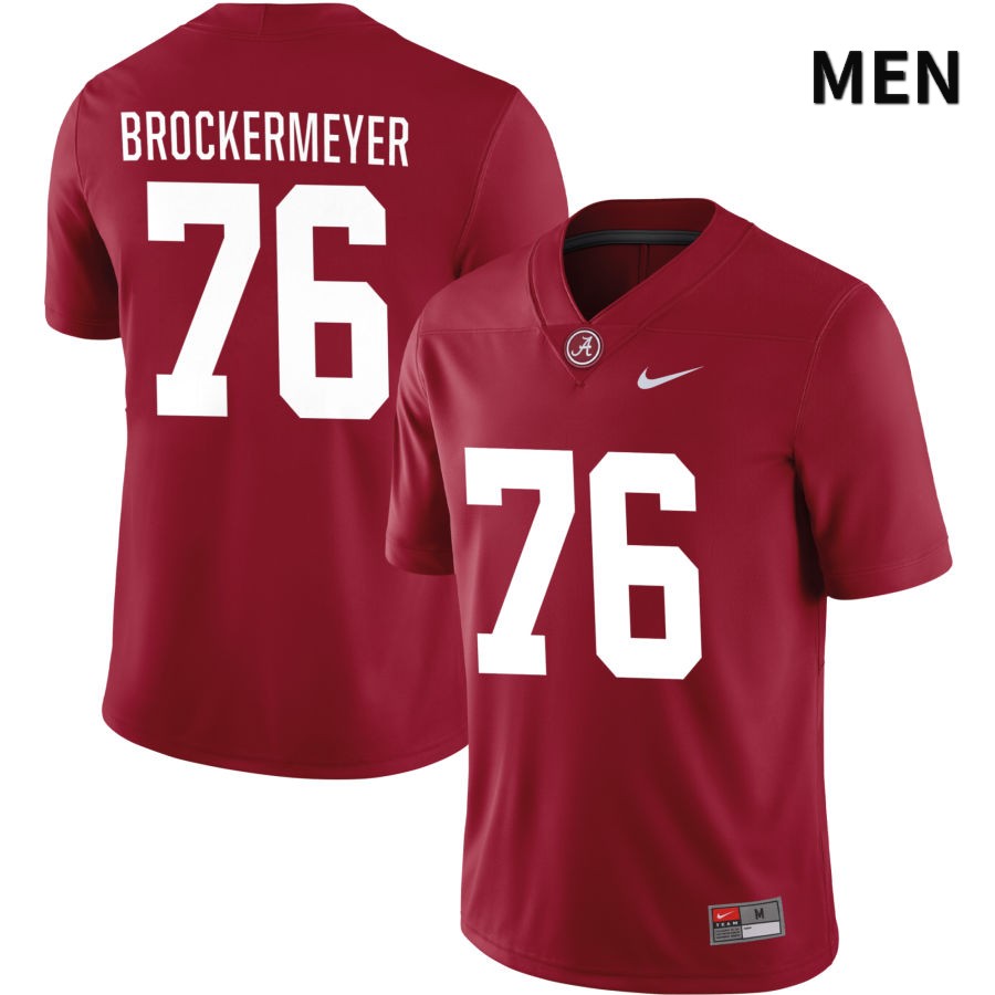 Alabama Crimson Tide Men's Tommy Brockermeyer #76 NIL Crimson 2022 NCAA Authentic Stitched College Football Jersey VV16X77OM